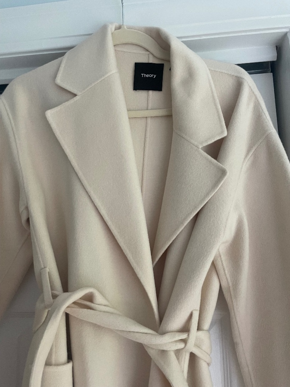Theory ivory coat